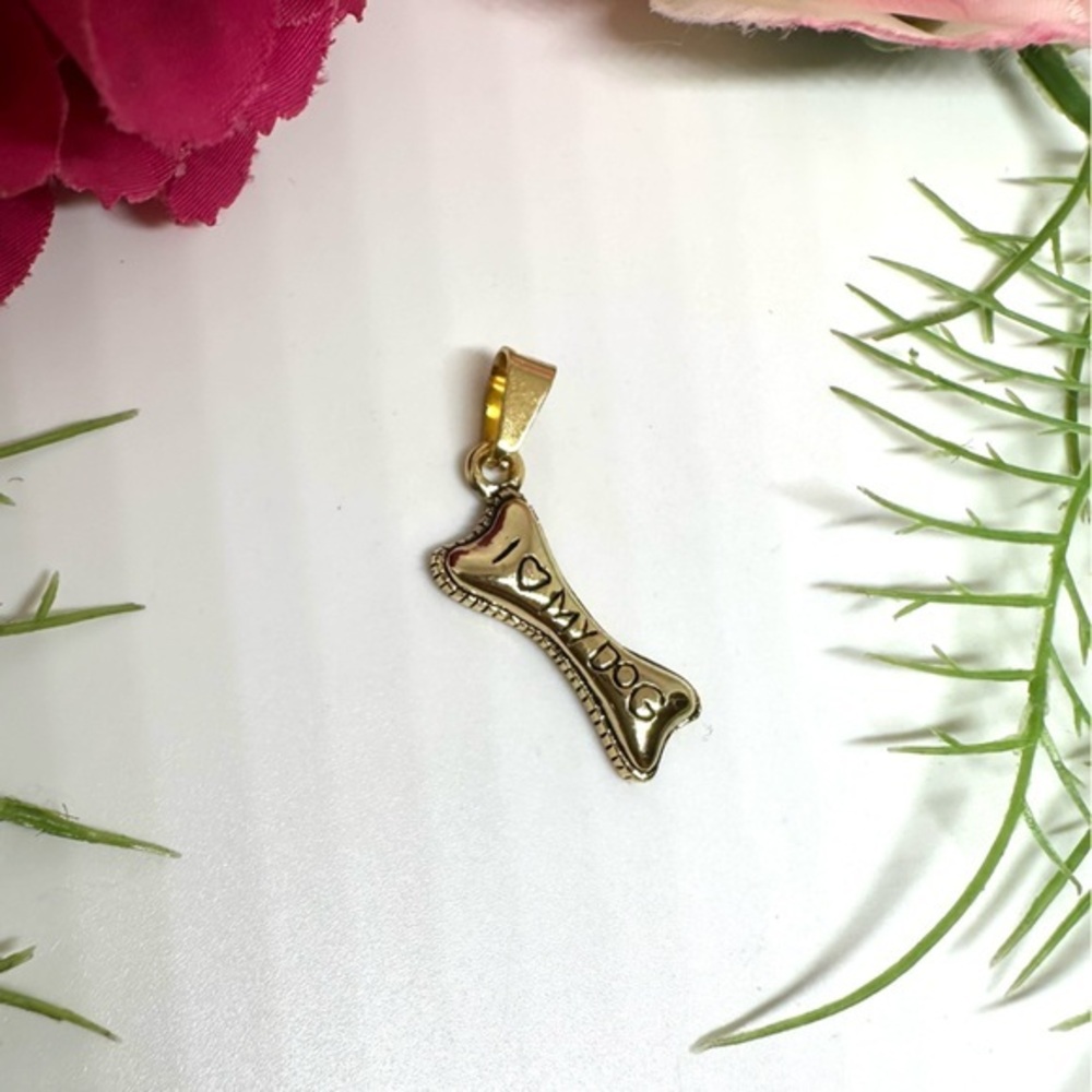 NEW⚜️”I Love My Dog” Bone Charm Pendant